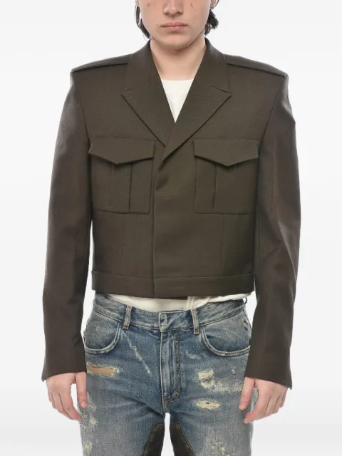 Givenchy cropped double-breasted military blazer