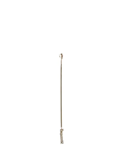 DSQUARED2 rhinestone logo pendant earring