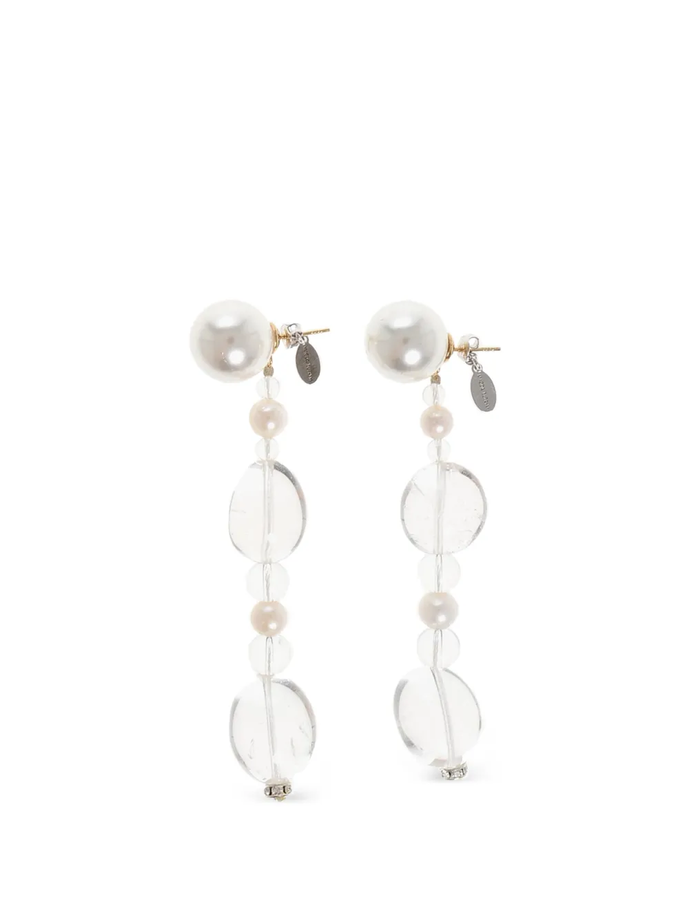 Magda Butrym pearl and stone earrings - Silver