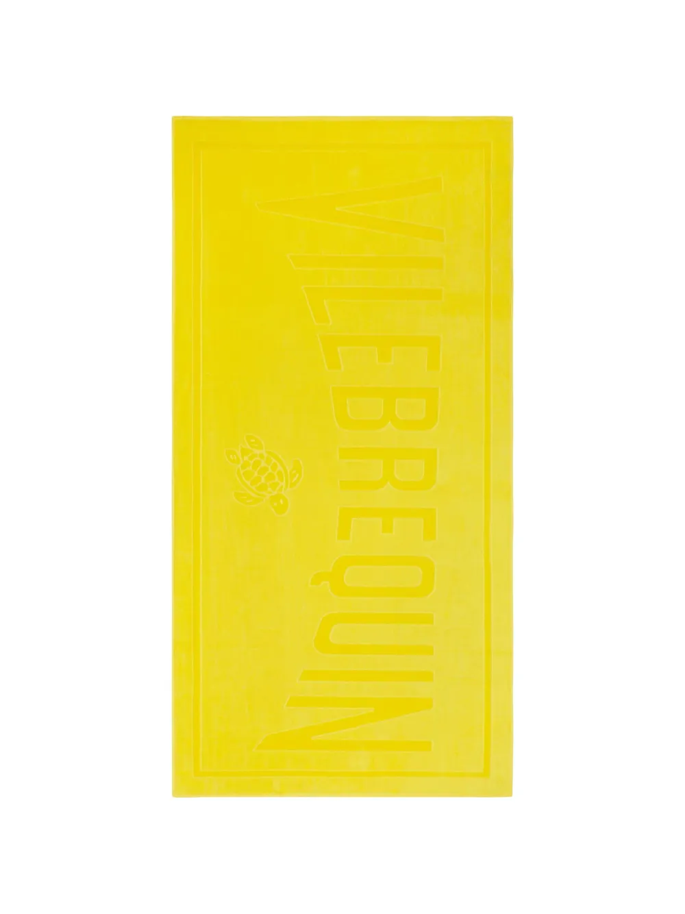 Vilebrequin logo-lettering beach towel - Gelb
