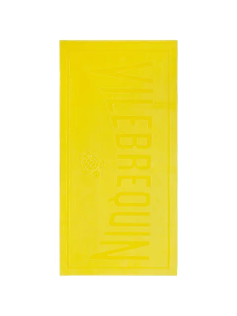 Vilebrequin logo-lettering beach towel