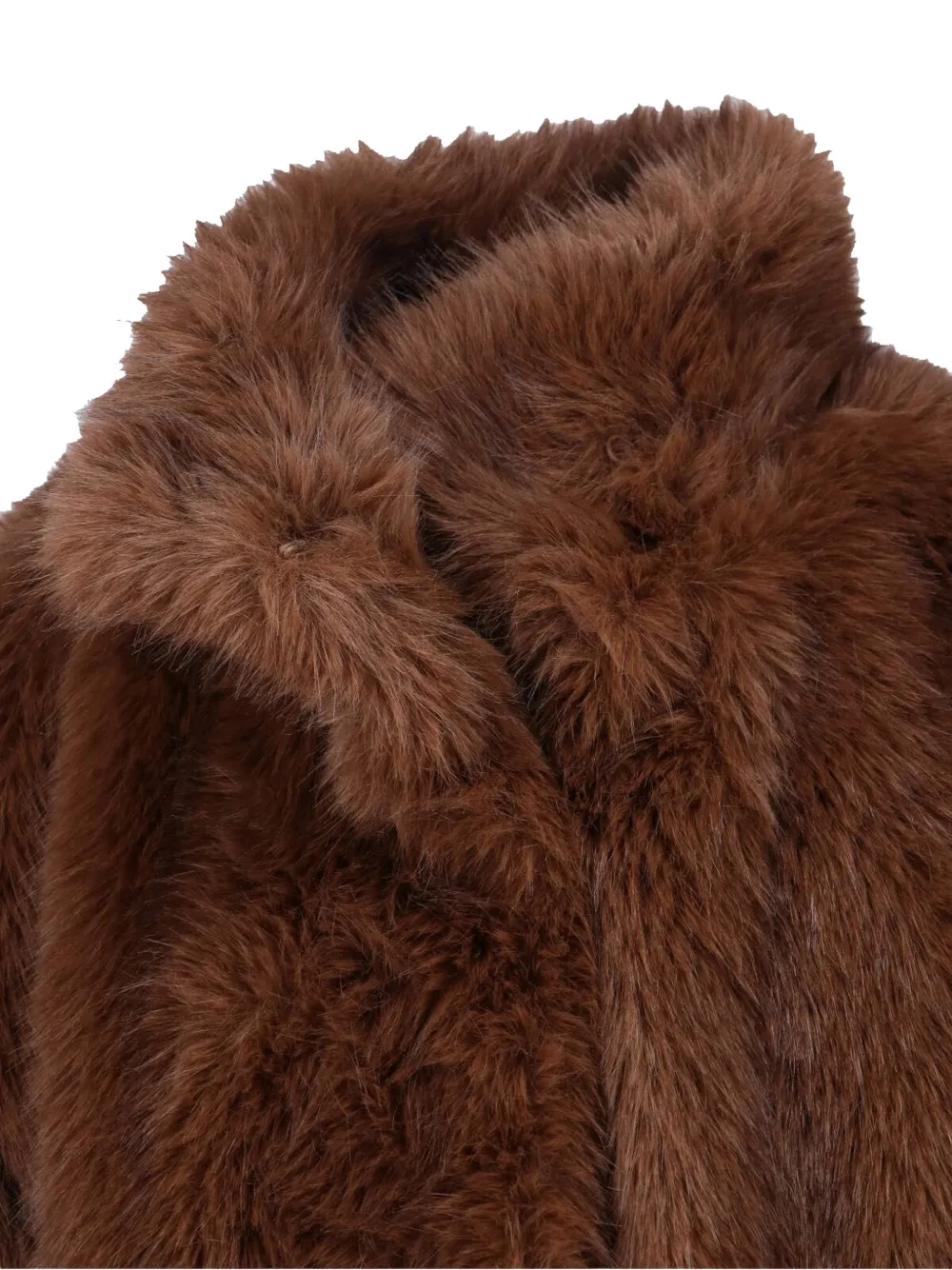 The Frankie Shop Ravello jas van imitatiebont Bruin