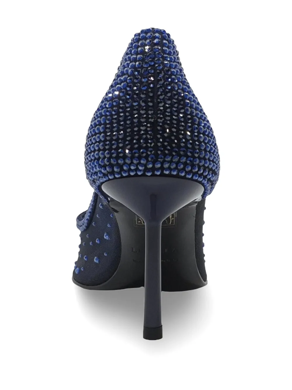 Le Silla crystal-embellished mesh pumps Blauw