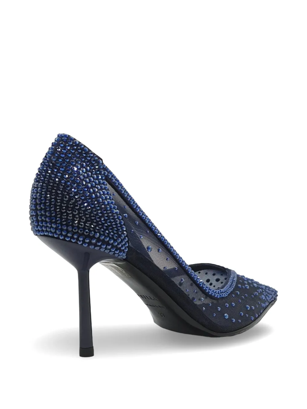 Le Silla crystal-embellished mesh pumps Blauw
