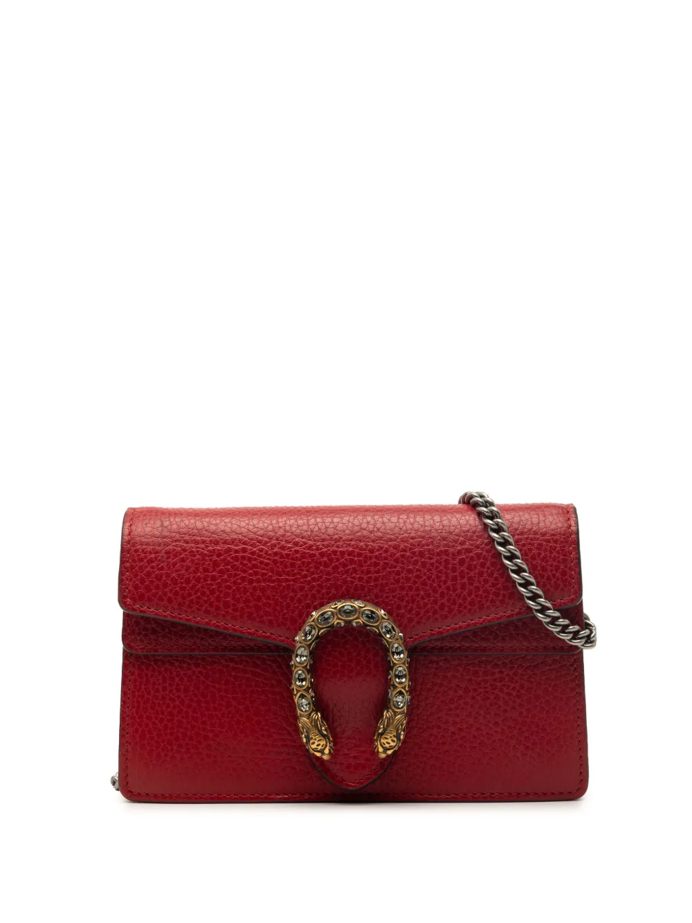 Gucci Pre-Owned 2016-2026 Mini Leather Dionysus crossbody bag - Rosso