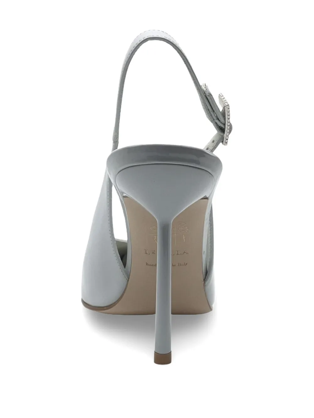 Le Silla crystal-buckle slingback pumps Blauw