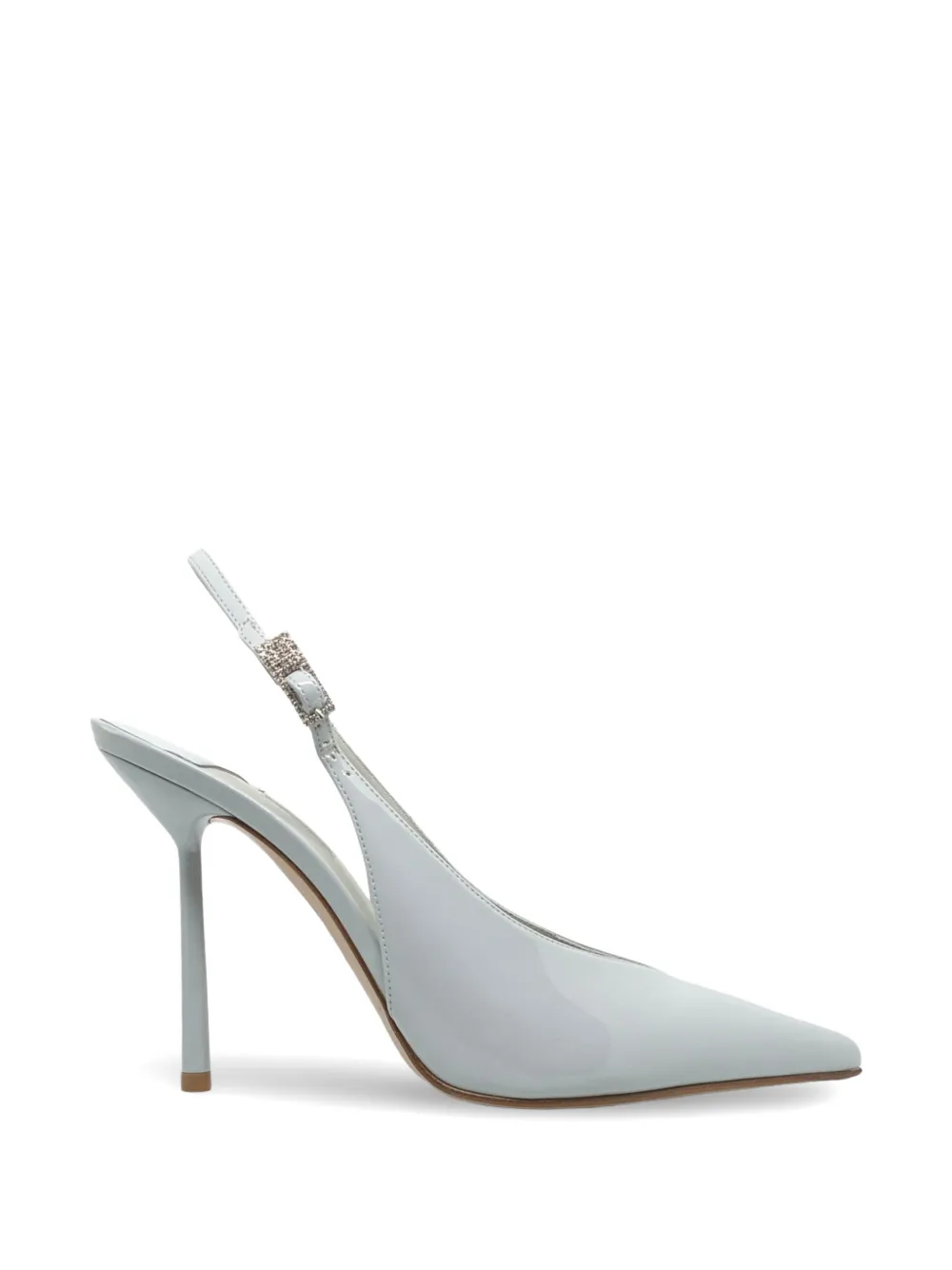 Le Silla crystal-buckle slingback pumps Blauw