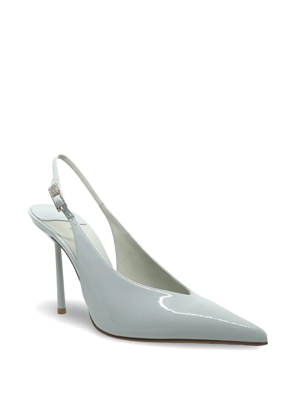 Le Silla crystal-buckle slingback pumps Blauw