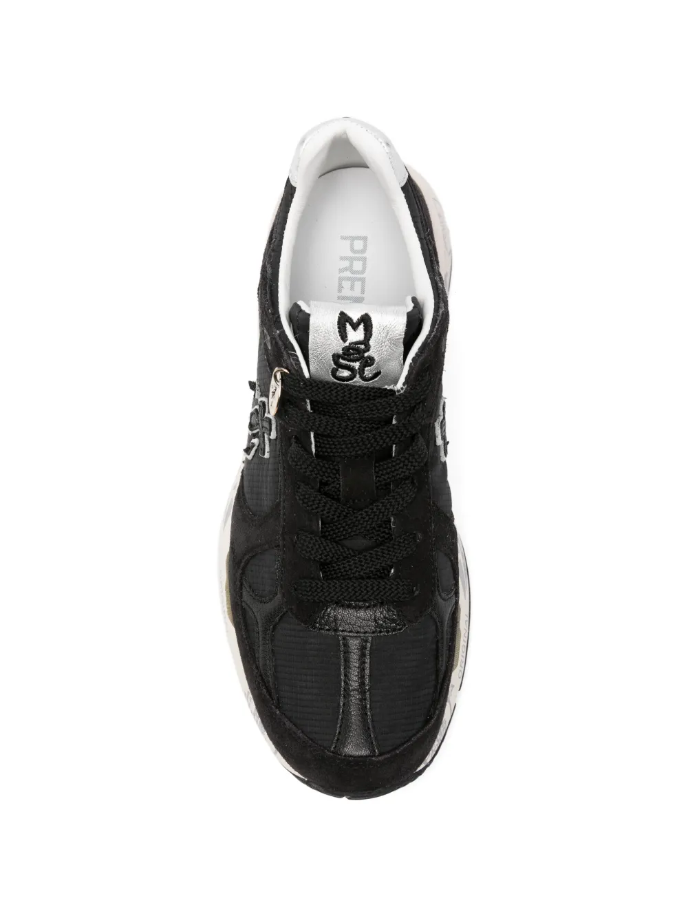 Premiata Mased panelled sneakers Zwart