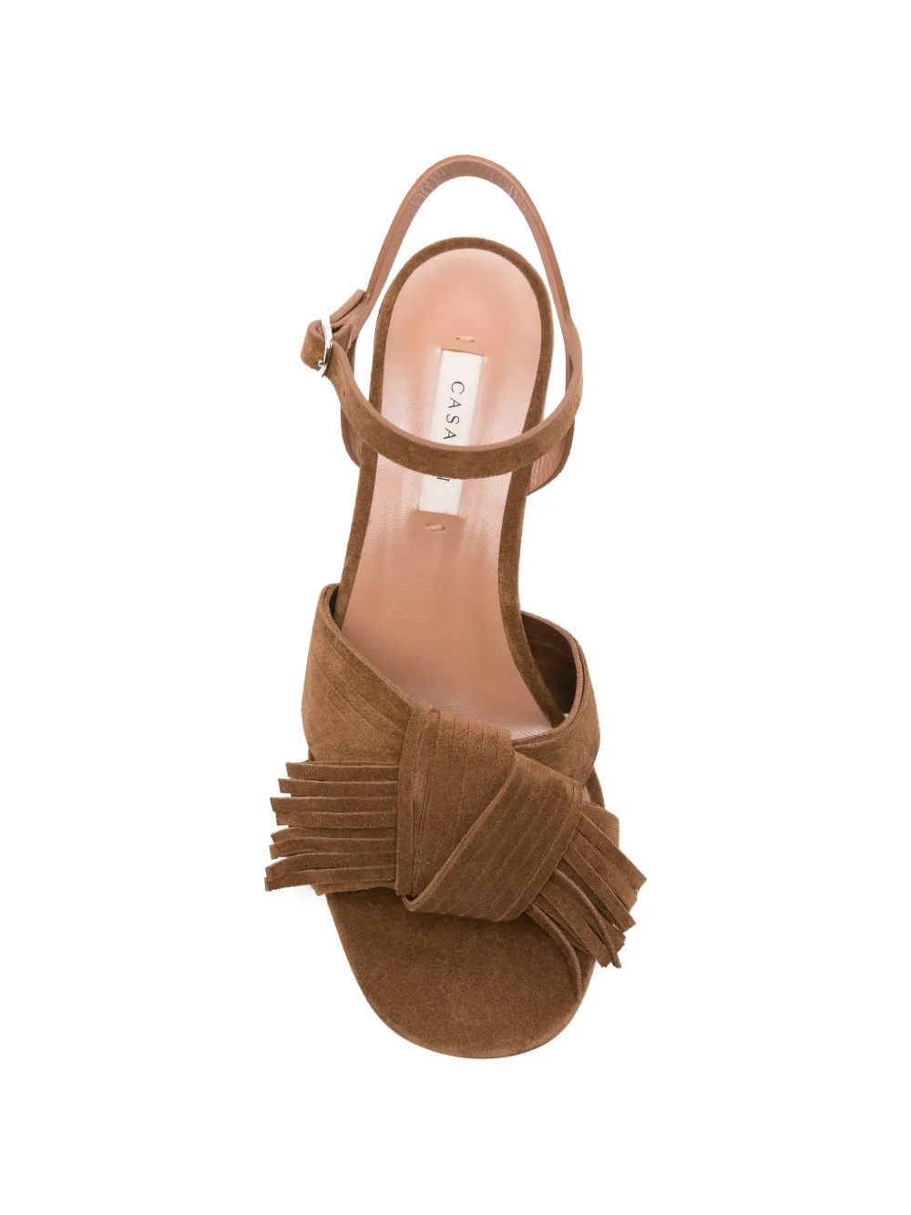 Casadei fringe-detail knotted sandals Bruin
