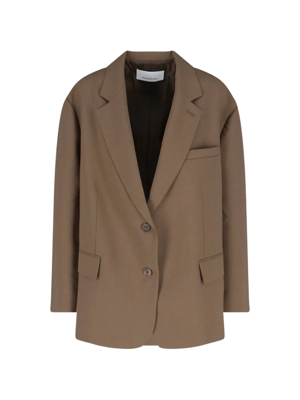 The Frankie Shop Bea single-breasted blazer - Marrone