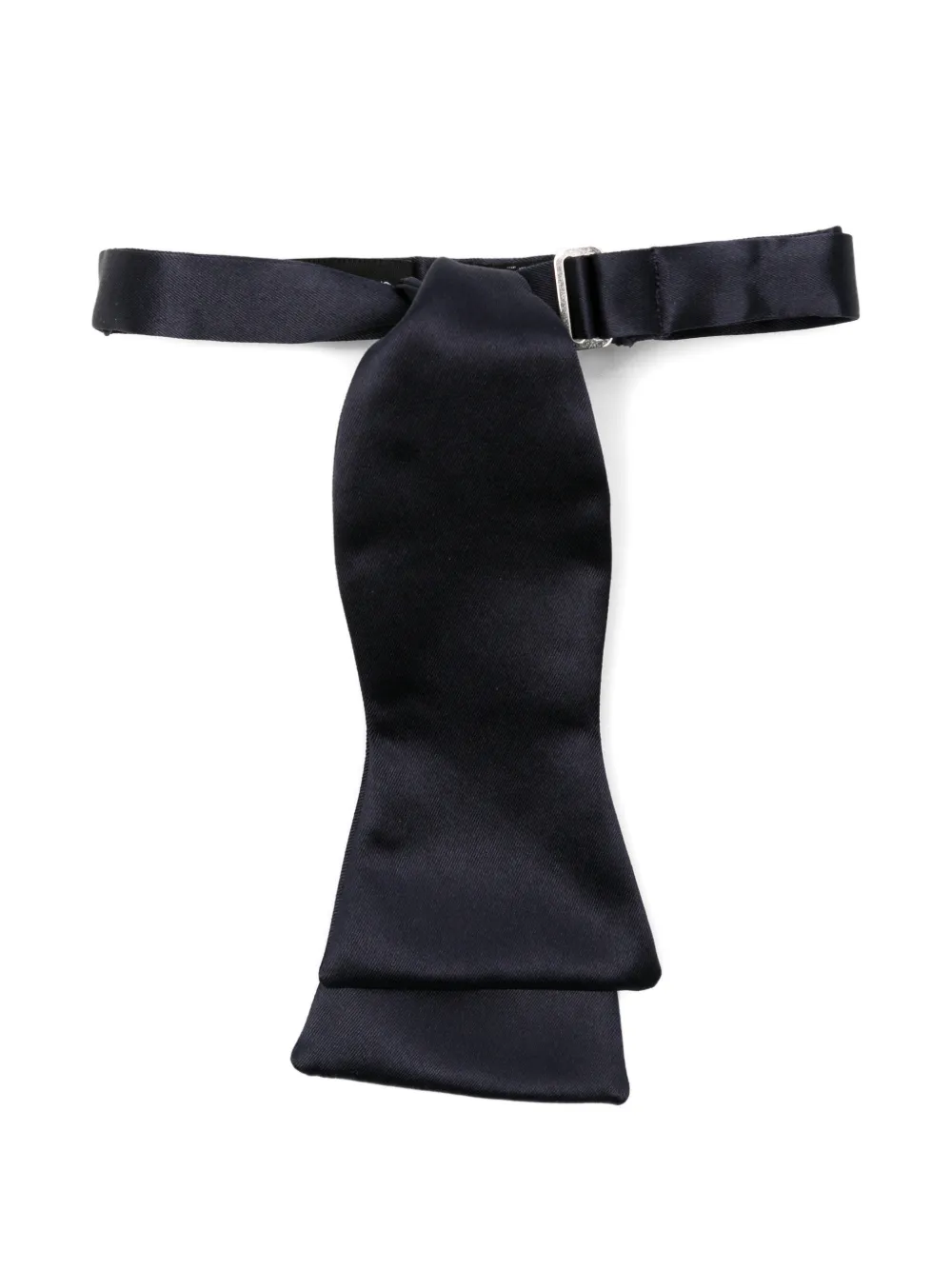 Giorgio Armani satin-finish adjustable bow tie - Blau