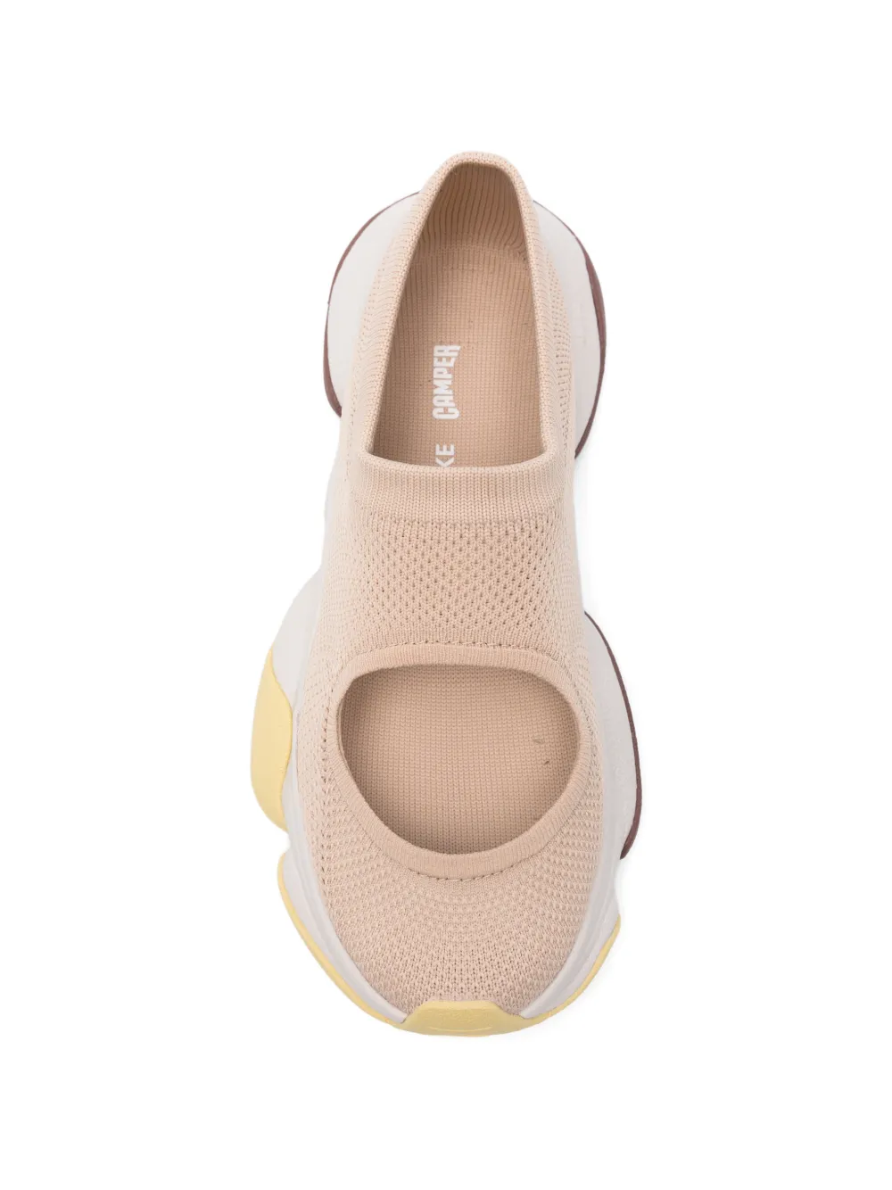 Camper x Issey Miyake cut-out knit sneakers Beige