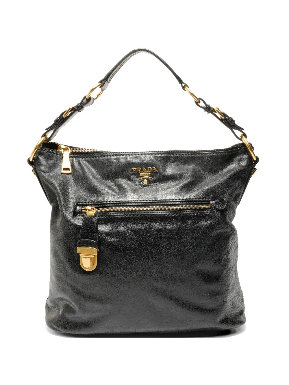 Prada Pre-Owned 2000s logo shoulder bag - Nero