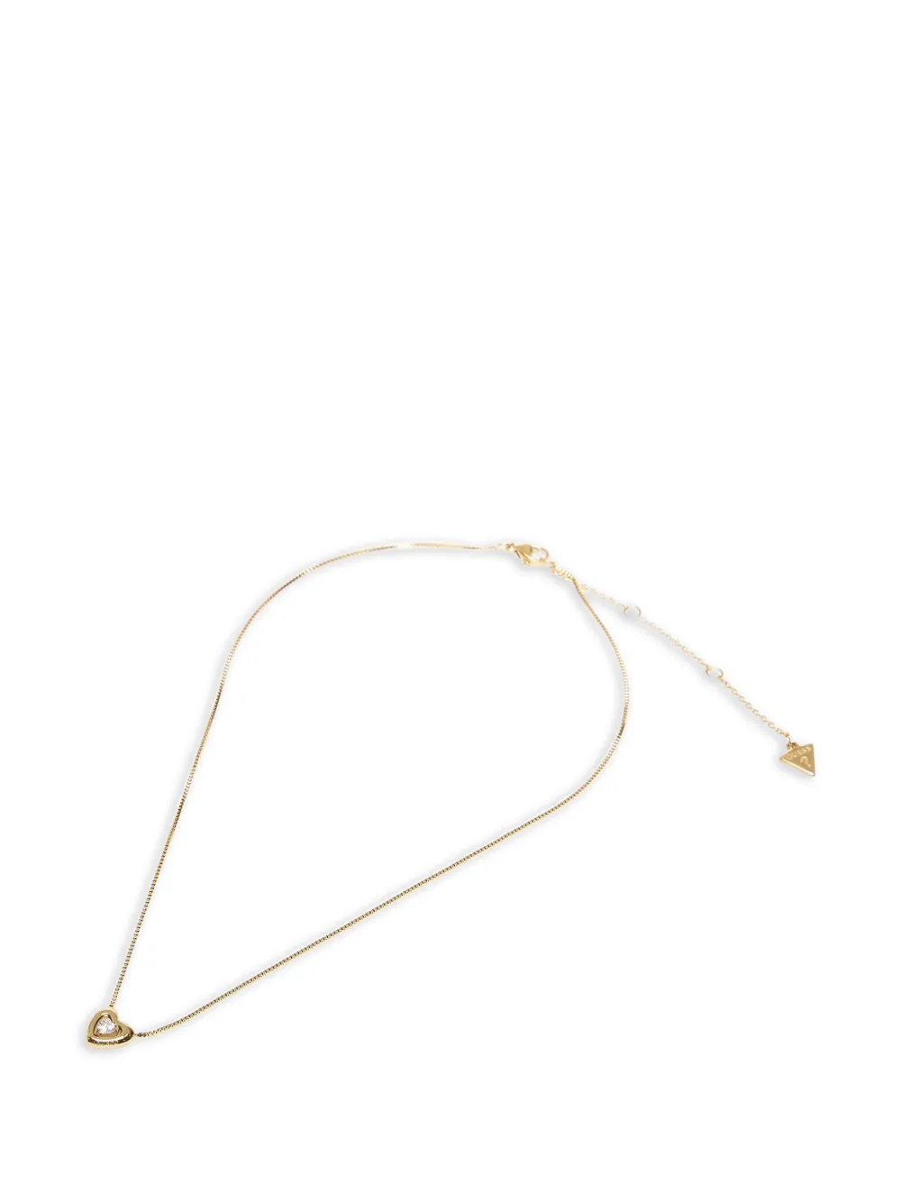 GUESS USA crystal-embellished heart necklace · OS