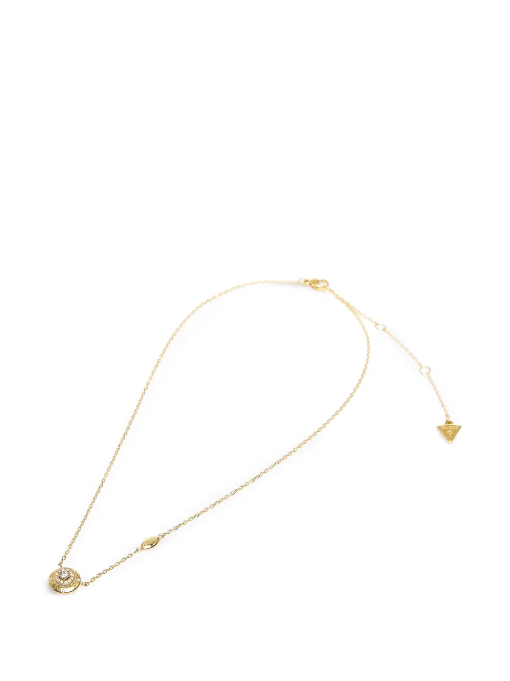 GUESS USA crystal-embellished pendant necklace - Oro