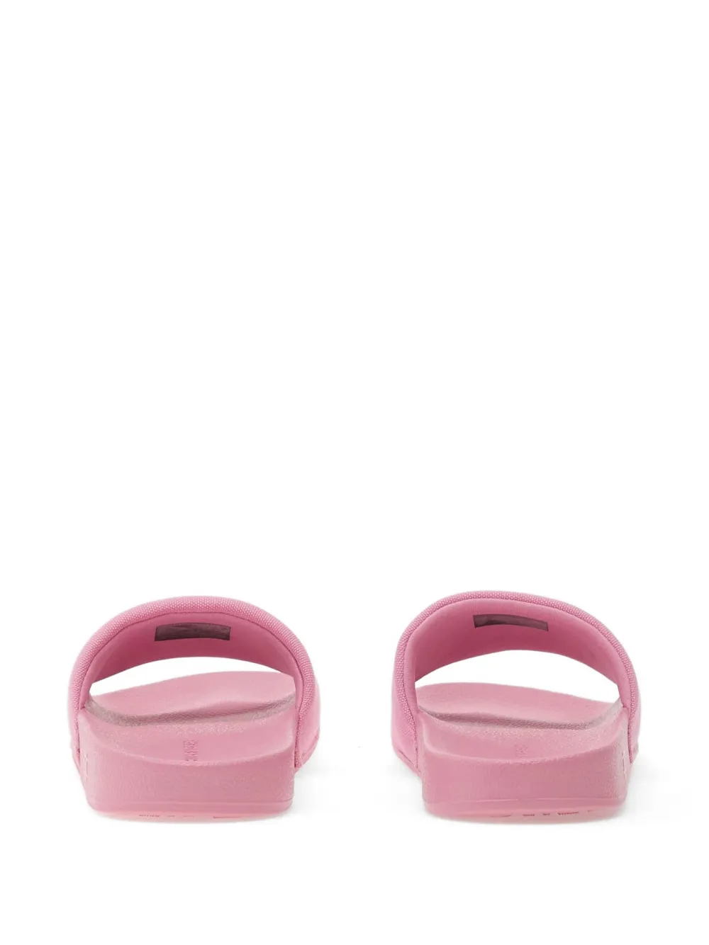 Tommy Hilfiger logo-embroidered slides Roze