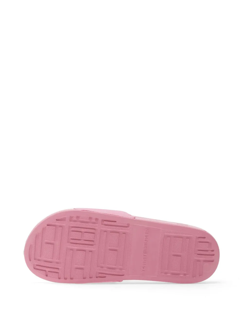 Tommy Hilfiger logo-embroidered slides Roze