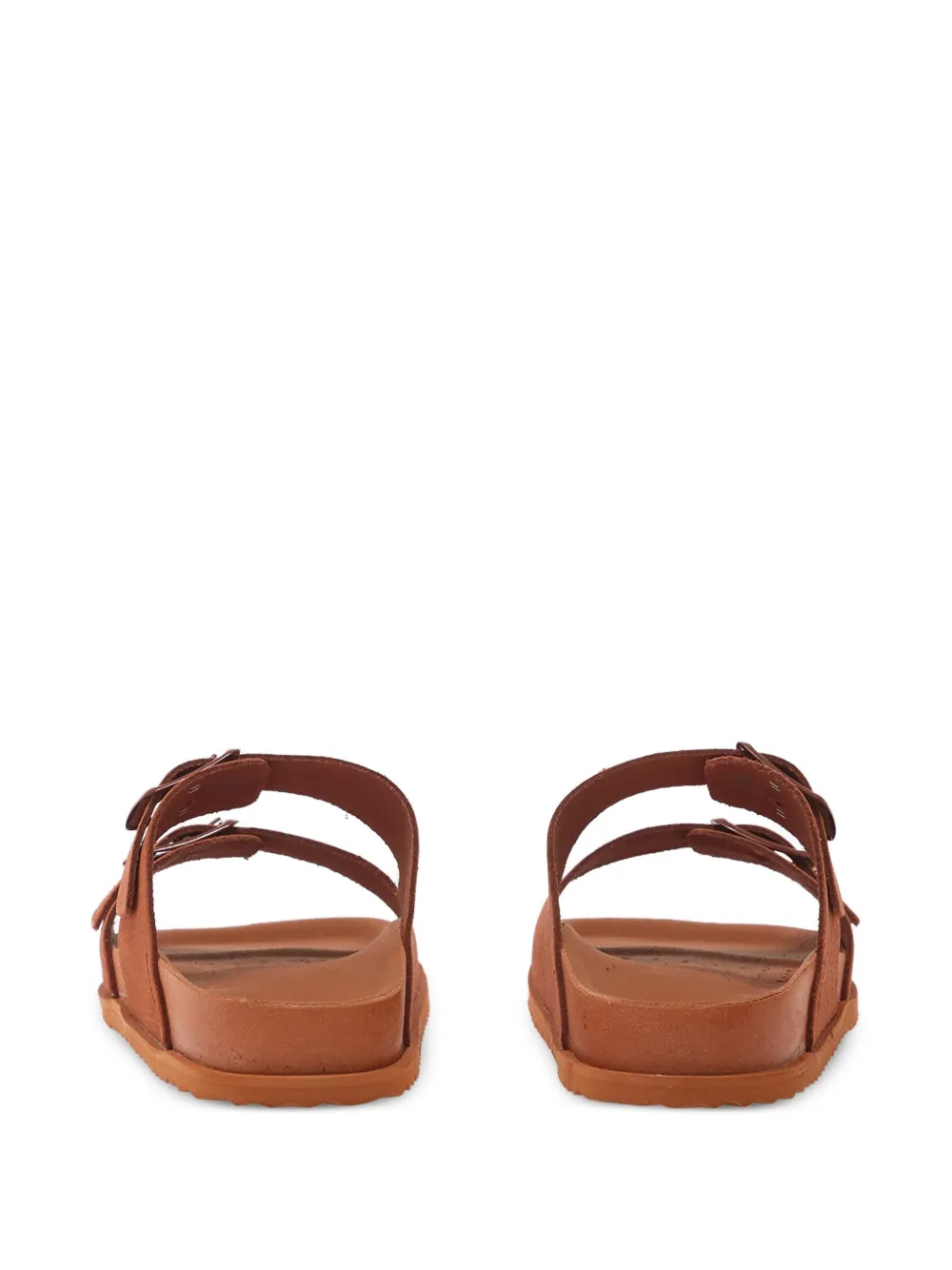 Geox buckle-strap slides Oranje