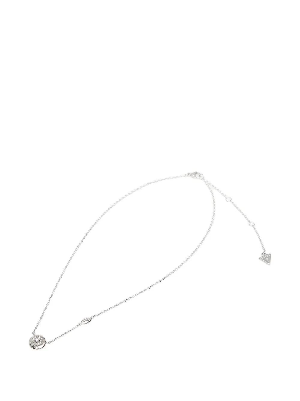 GUESS USA crystal-embellished pendant necklace - Argento