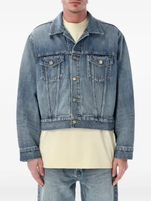 Burberry Coated Denim Jacket | Blue | FARFETCH