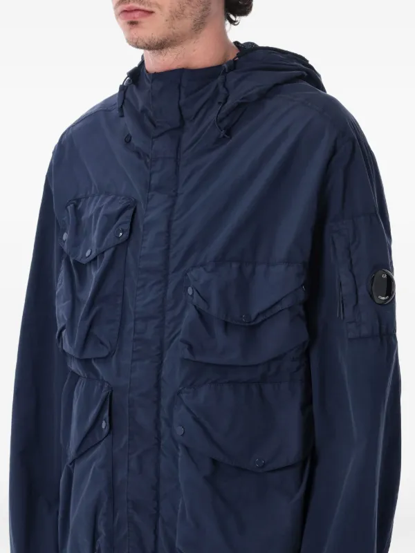 C.P. Company Flatt Nylon ゴーグルジャケット | ブルー | FARFETCH JP