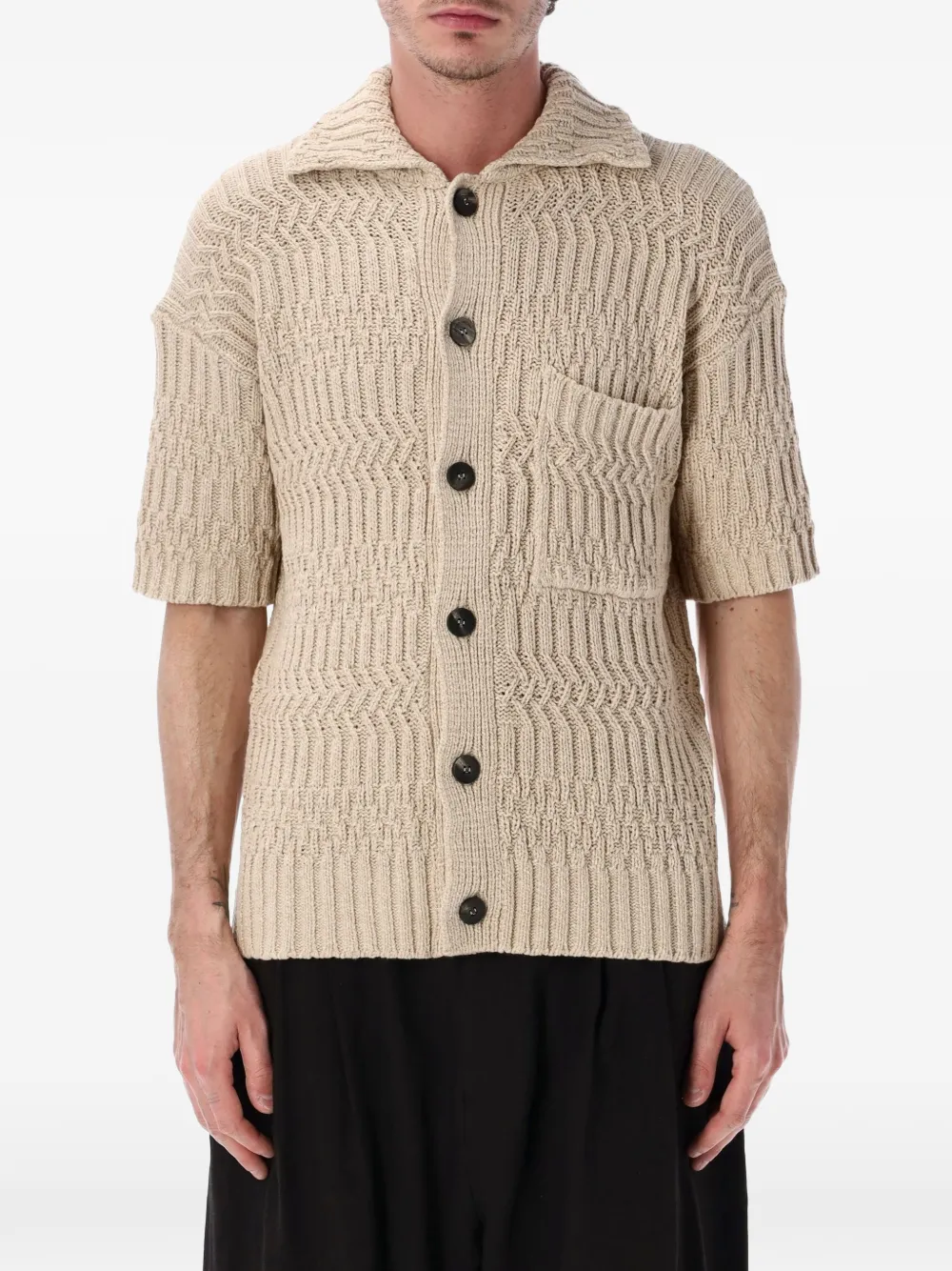 Roberto Collina short-sleeves cardigan - Neutrals