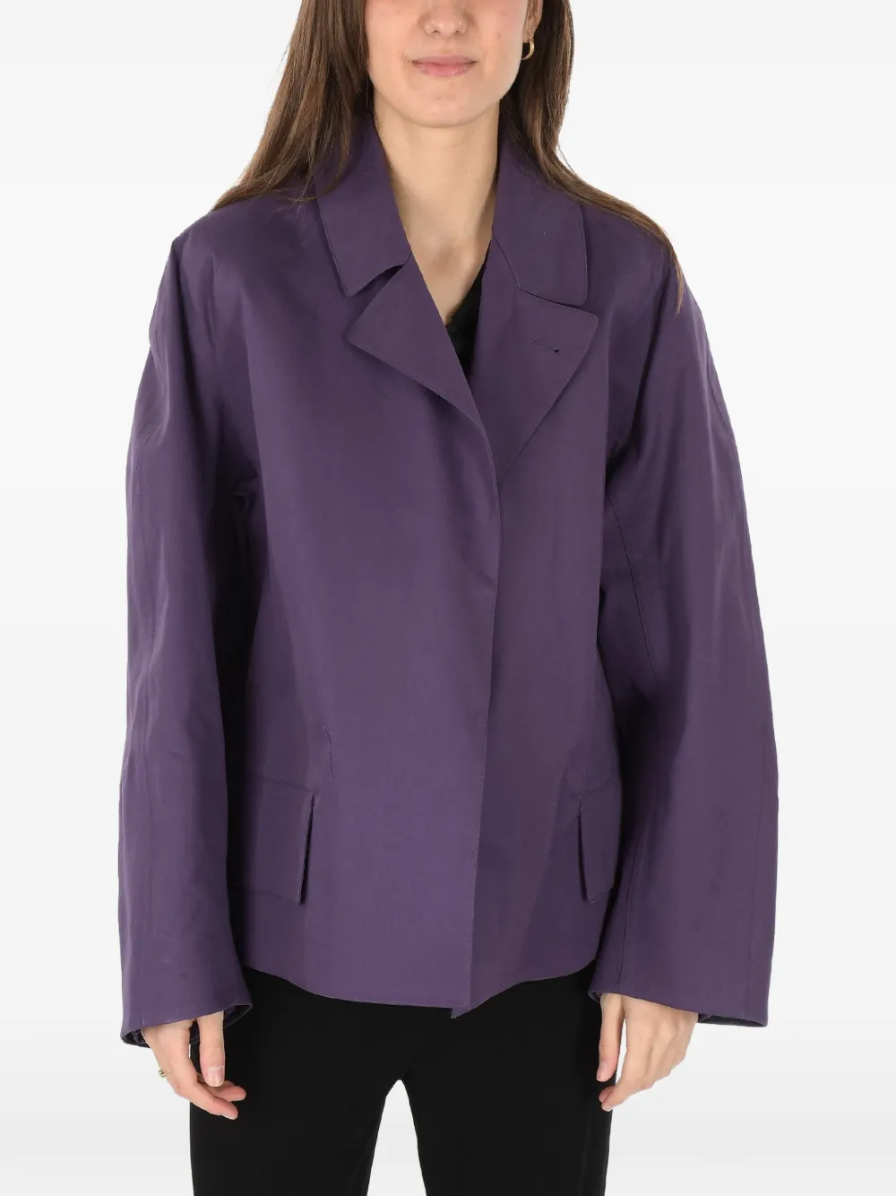 Maison Margiela cut-out open-front jacket - Violett