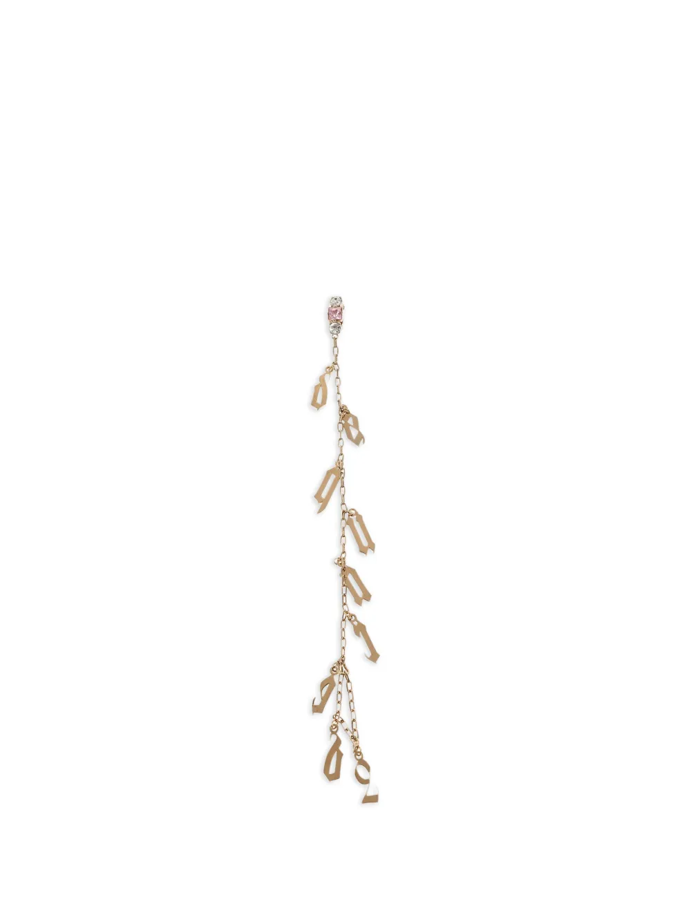 DSQUARED2 monogram-charm clip-on earring - Gold