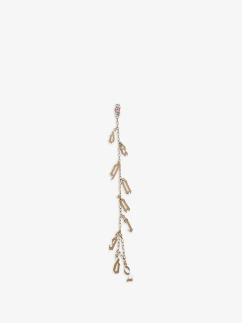 DSQUARED2 monogram-charm clip-on earring