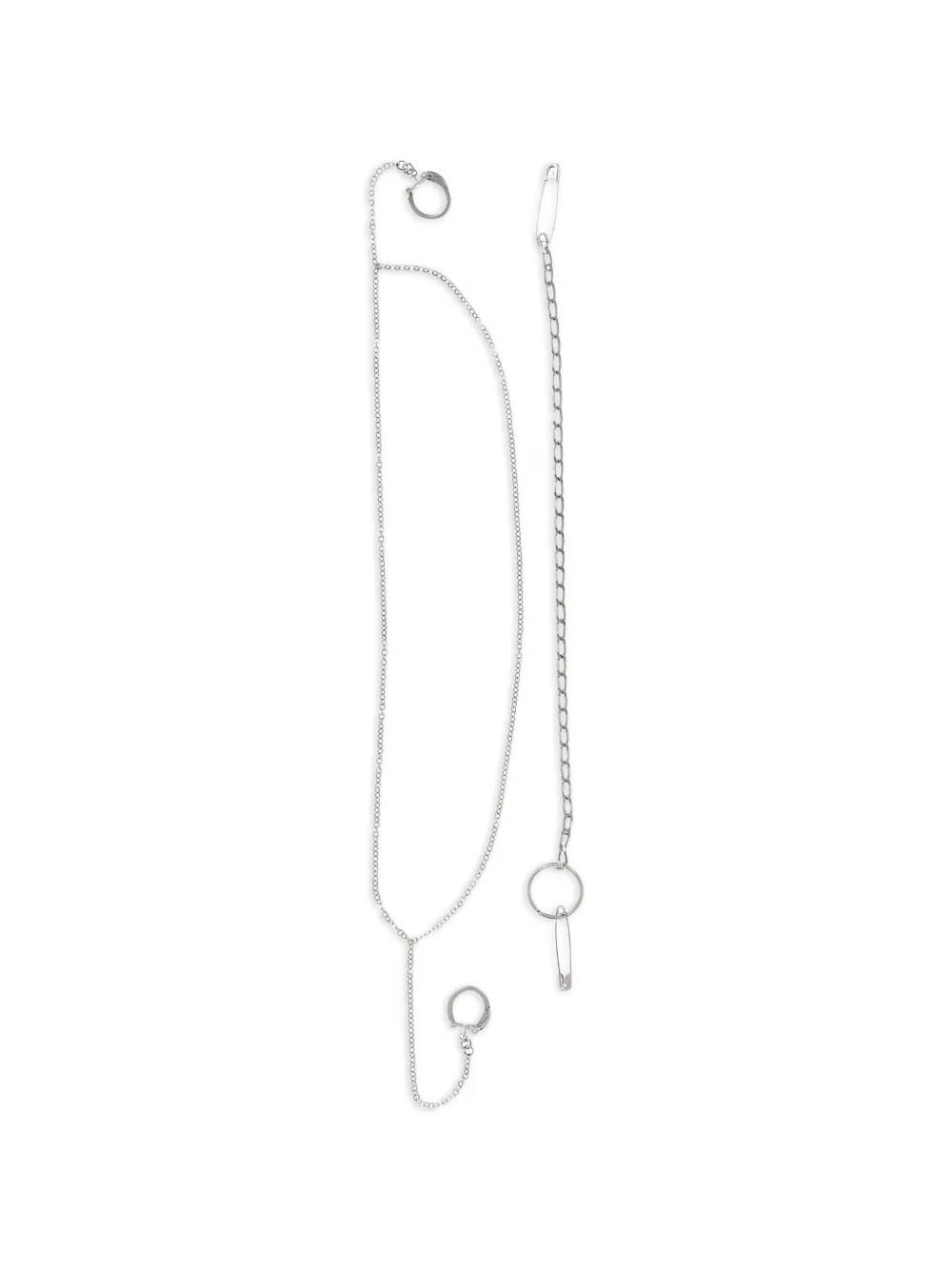 Maison Margiela safety-pin necklace - Silber