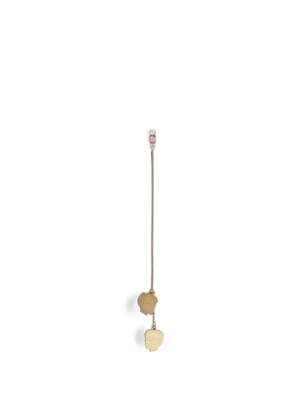 DSQUARED2 maxi double-pendant single earring - Gold
