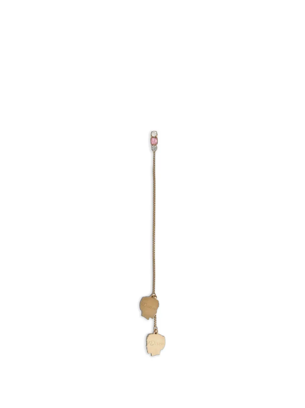 DSQUARED2 maxi double-pendant single earring - Gold