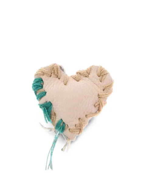 DSQUARED2 heart-shaped leather single earring