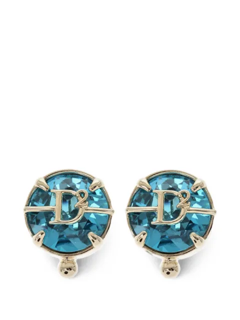 DSQUARED2 logo-detail clip-on earrings