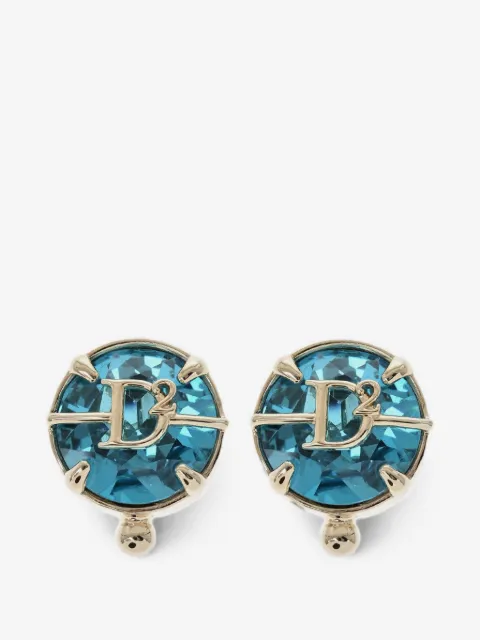 DSQUARED2 logo-detail clip-on earrings