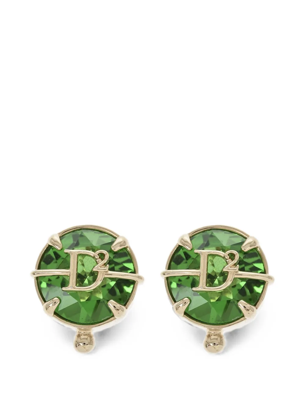DSQUARED2 crystal clip-on earrings - Gold