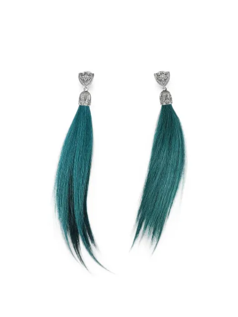 DSQUARED2 goat skin tassel earrings