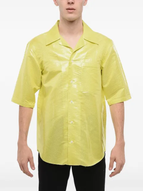 Alexander McQueen textured-finish short-sleeve shirt
