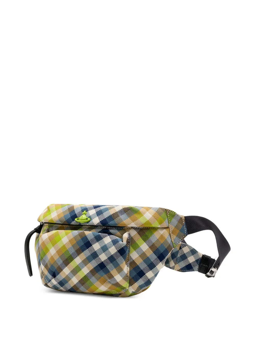 Vivienne Westwood Zeus heuptas met tartan ruit Blauw