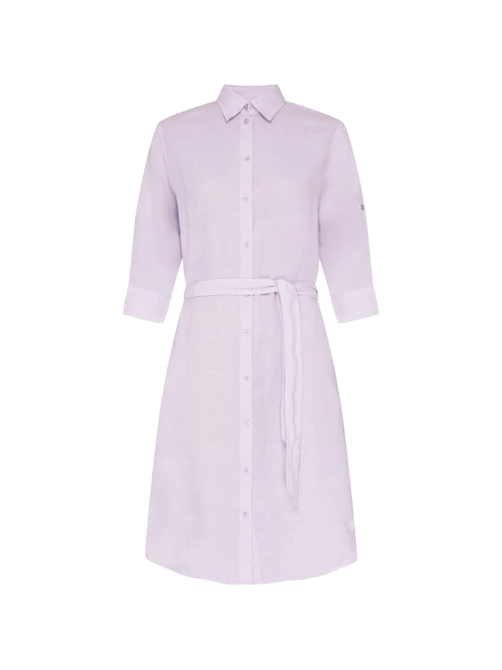 Vilebrequin Ludovie belted linen shirt midi dress - Violett