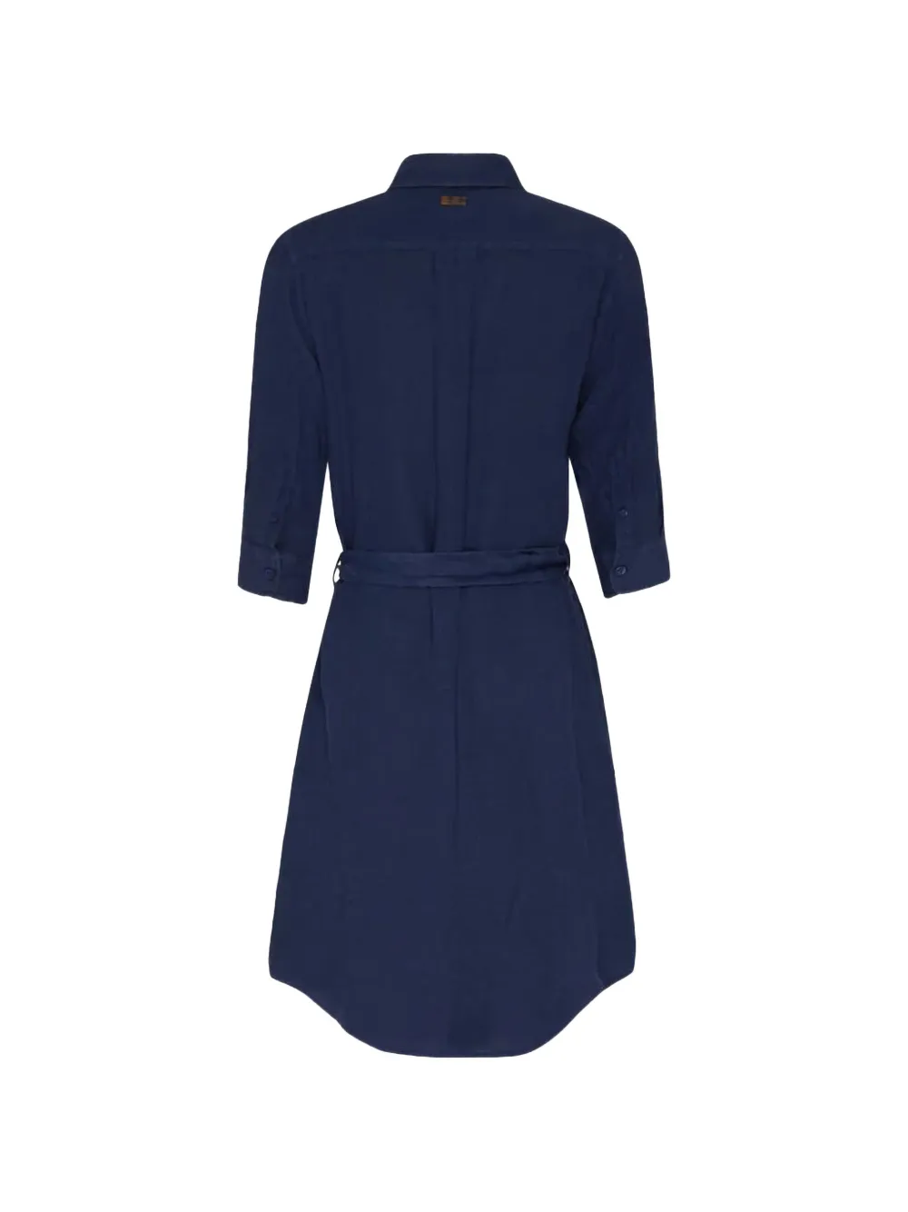 Vilebrequin Ludovie linnen blousejurk met ceintuur Blauw