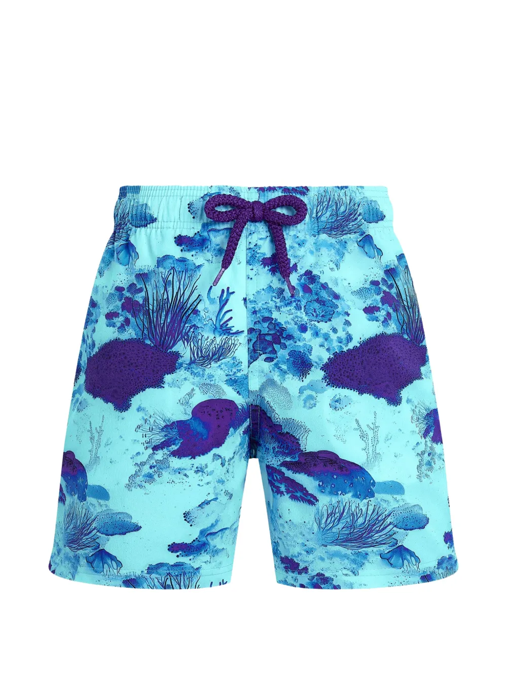 Vilebrequin Kids Jirise ocean-print swim shorts - Blu