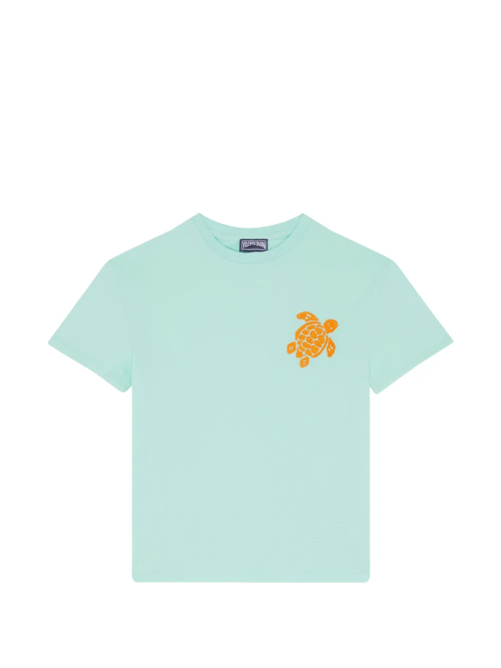 Vilebrequin Kids T-shirt Gabin con ricamo - Blu
