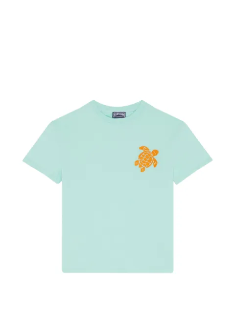 Vilebrequin Kids Gabin T-Shirt mit Schildkröten-Stickerei