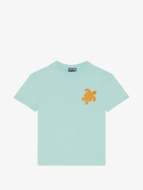Vilebrequin Kids Camiseta Gabin com bordado tartaruga