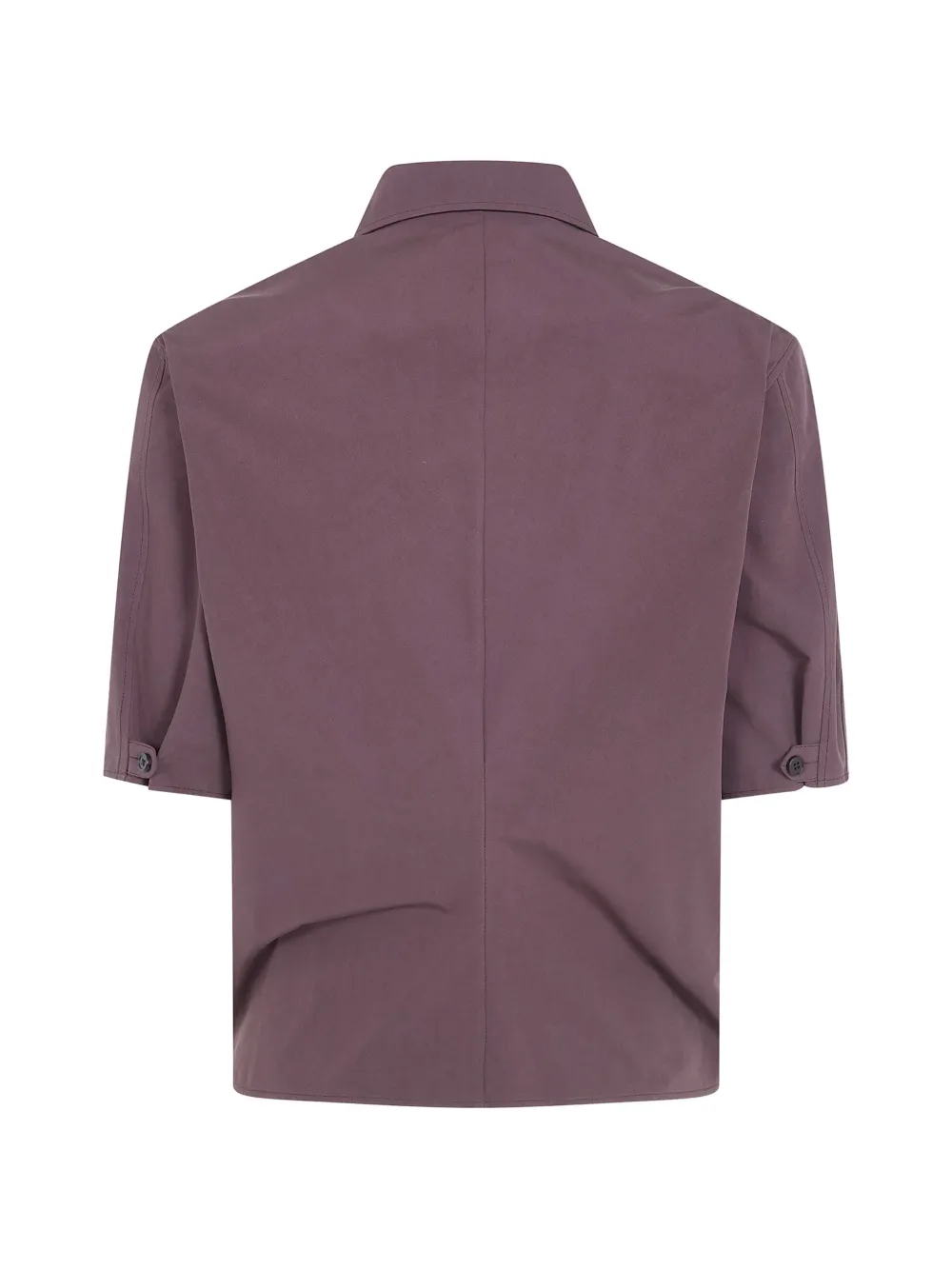 Jil Sander overhemd met korte mouwen Bruin