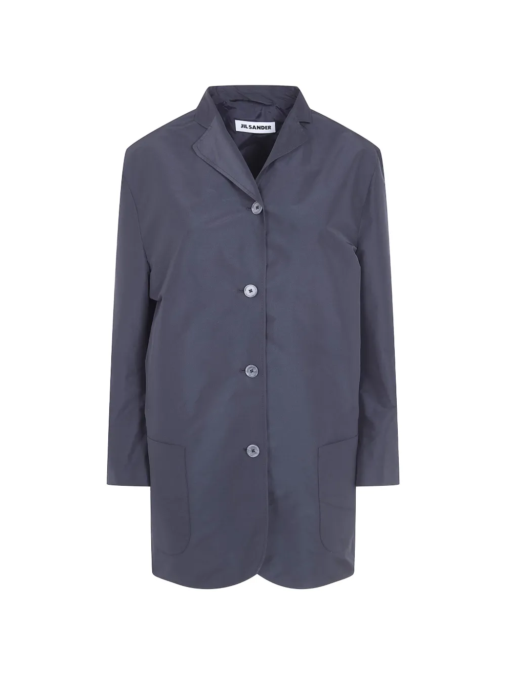 Jil Sander patch-pocket coat - Grigio