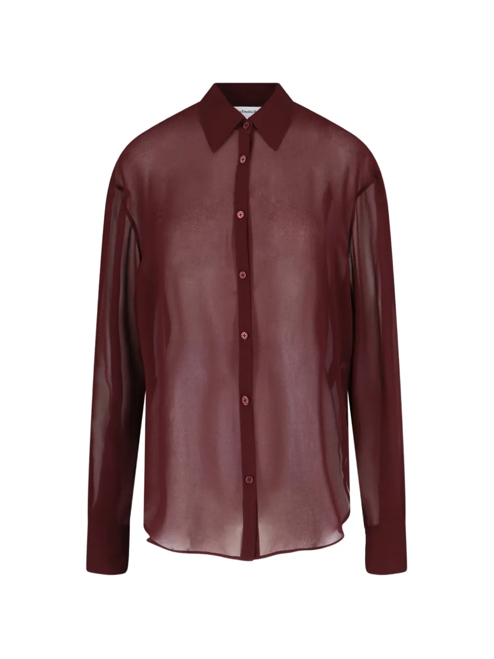 The Frankie Shop Peri georgette shirt - Rosso