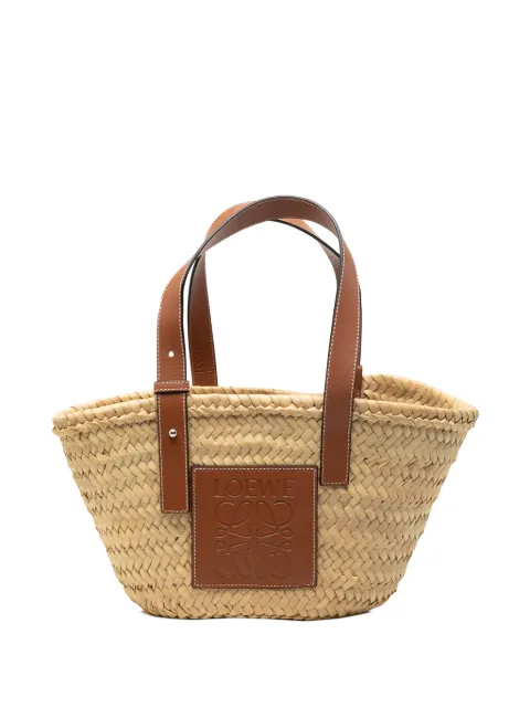 Loewe Pre-Owned 2019-2026 Small Raffia Anagram Basket tote bag